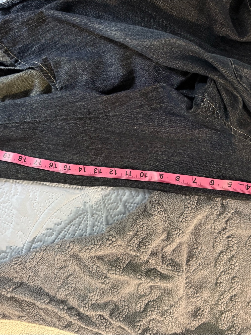 Ditch Plains New York Women’s Large Denim Pearl Snap Western Shirt - Picture 5 of 16